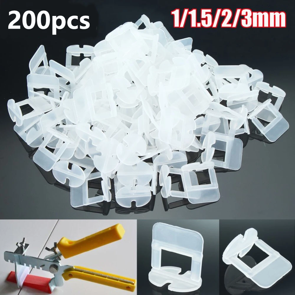 

200Pcs Tile Levelling Spacers Clips Flooring Tiling Tool For Raimondi System 1/1.5/2/2.5/3mm