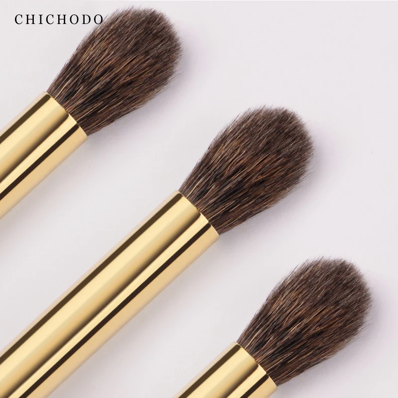 CHICHODO Makeup Brush-Luxurious Red Rose Series-High Quality Horse&Gray Rat Hair Blending Brush Cosmetic Natural Hair Make Up