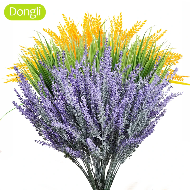 

Calla Lily Artificial Flowers Spring Grass Lilies Fake Flowers for Home Decor Indoor Plastic Flowers UV-Resistant Decor