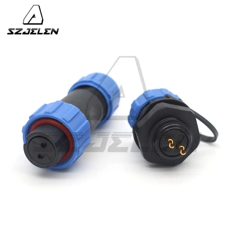 SP13 2 Pin Waterproof Connector, LED Power Wire Connectors Automotive Connectors, Female Plug & Male Socket