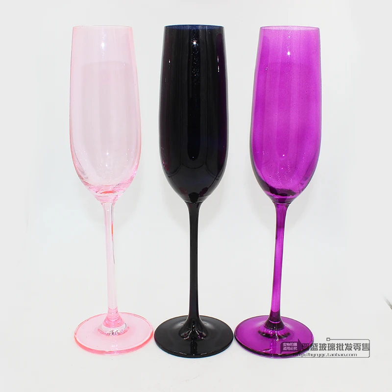 Crystal glass home decoration wine glass color goblet black goblet wine with red wine glass Champagne Cup