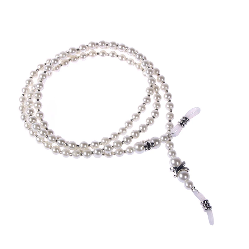 Pearl Beaded Eyeglass Chain Lanyard Reading Glasses Eyeglasses Cord Holder Rope