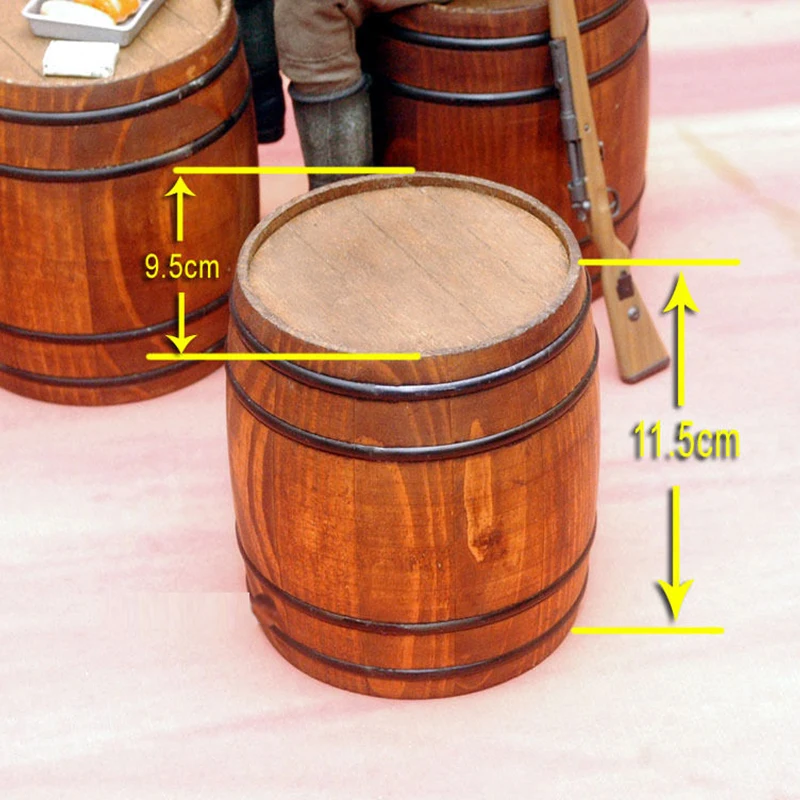 1/6 Scale WWII German Military Barrel Cask Wine Barrel Model Wooden Scene Accessories Fit 12 Inch Soldier Action Figure In Store