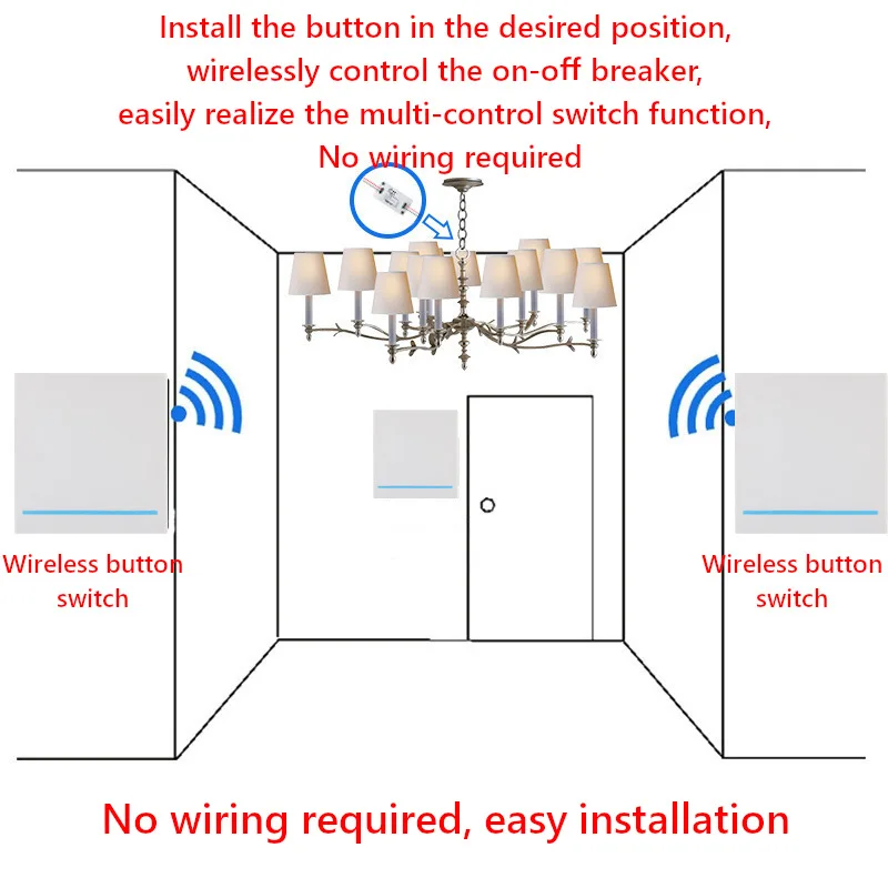 Interruptor de luz universal para casa inteligente, interruptor remoto sem fio, módulo de controle de luz led, temporizador elétrico, diy