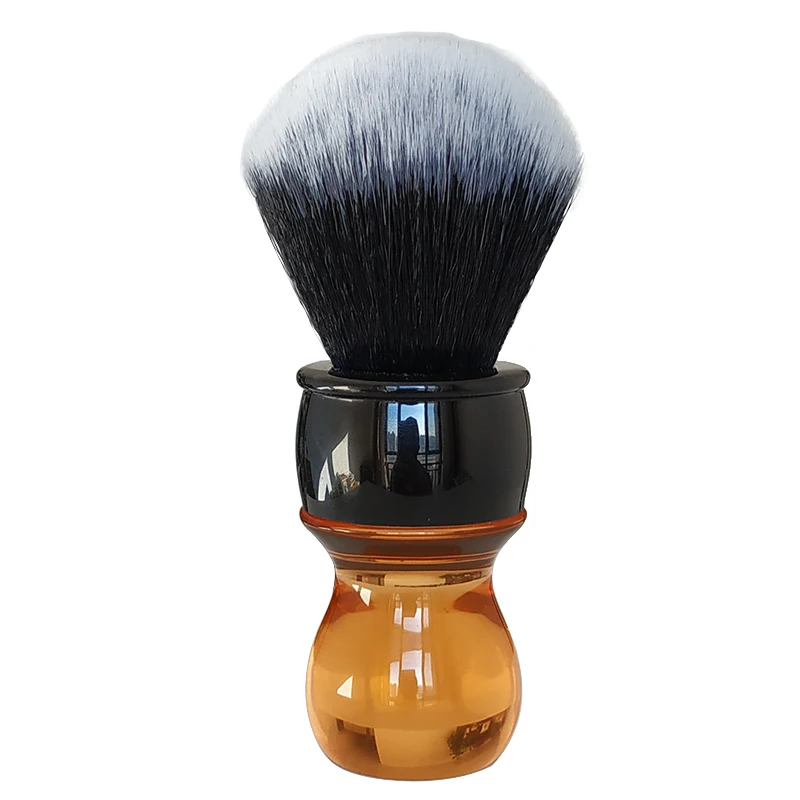 Pędzel do golenia Dscosmetic 26mm z syntetycznym włosiem typu tuxedo, uchwyt z cytrynem.
