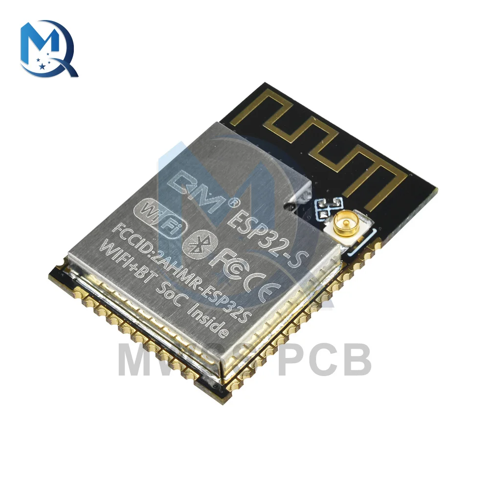 ESP32S ESP-32S WIFI moduล bezprzewodowy Bluetooth ESP32 szeregowy do dwurdzeniowy 32 bitowy procesor listwa zasilajฤ
ca 2.4GHz IPEX antena dla Arduino