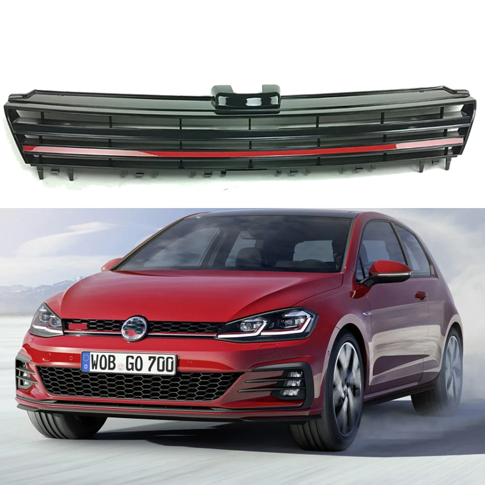 

Gloss Black Front Bumper Kidney Grill Grilles for Volkswagen for VW Golf VII Mk7 Jetta Gti GTD TSI RS 2015 2016 2017 2018