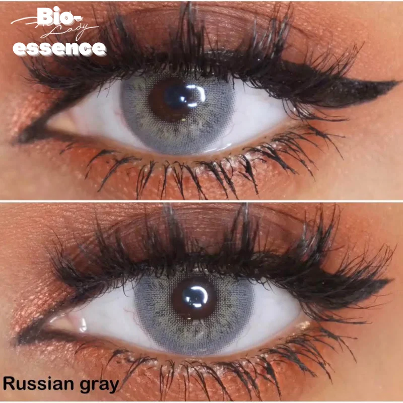 Bio-essence – lentilles de Contact dioptriques pour les yeux, 1 paire, couleur, bleu, marron, avec Prescription, série russe pour filles