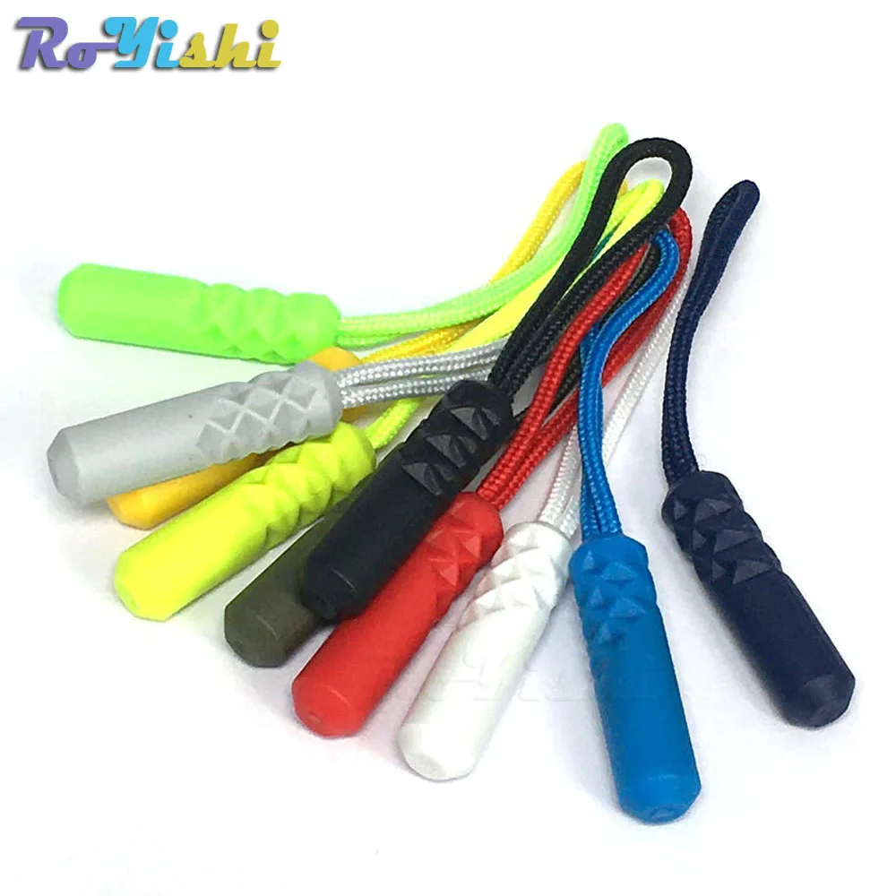 10pcs/pack Zipper Pull Puller Fixer Zip Cord End Fit Rope Tag Broken Buckle Travel Bag Clip Buckle Outdoor Tool Sewing Clothes