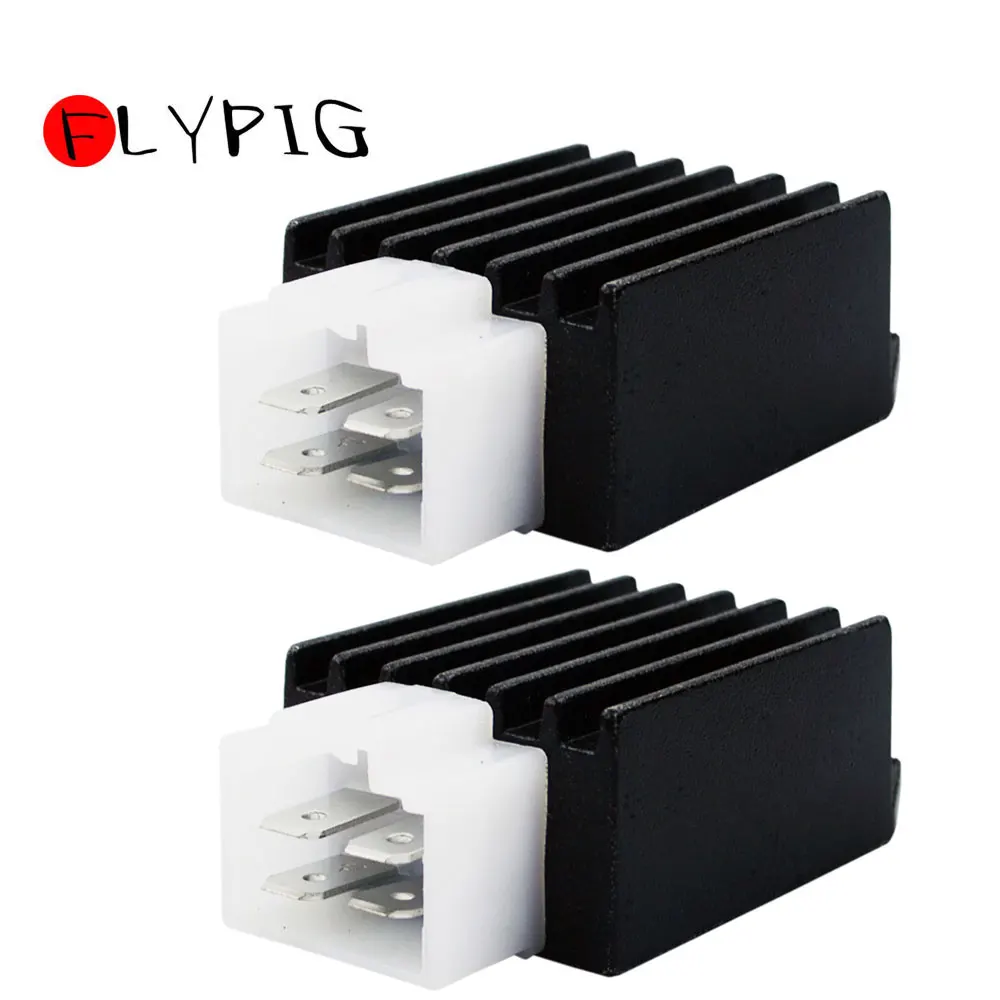 12V 4Pin Voltage Regulator Rectifier GY6 50cc 70cc 90cc 110cc 125cc 150cc Moped Scooter ATV Go kart image 2