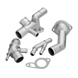 4pcs Flange Engine Cooling Kit with Accessory Connection Connector Upgrade Kits Replacement for 337 1.8T 06A121132A