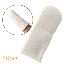 40Pcs Cotton Finger Guards Cots Avoid Protection Prints Clean Polish Craft Tool