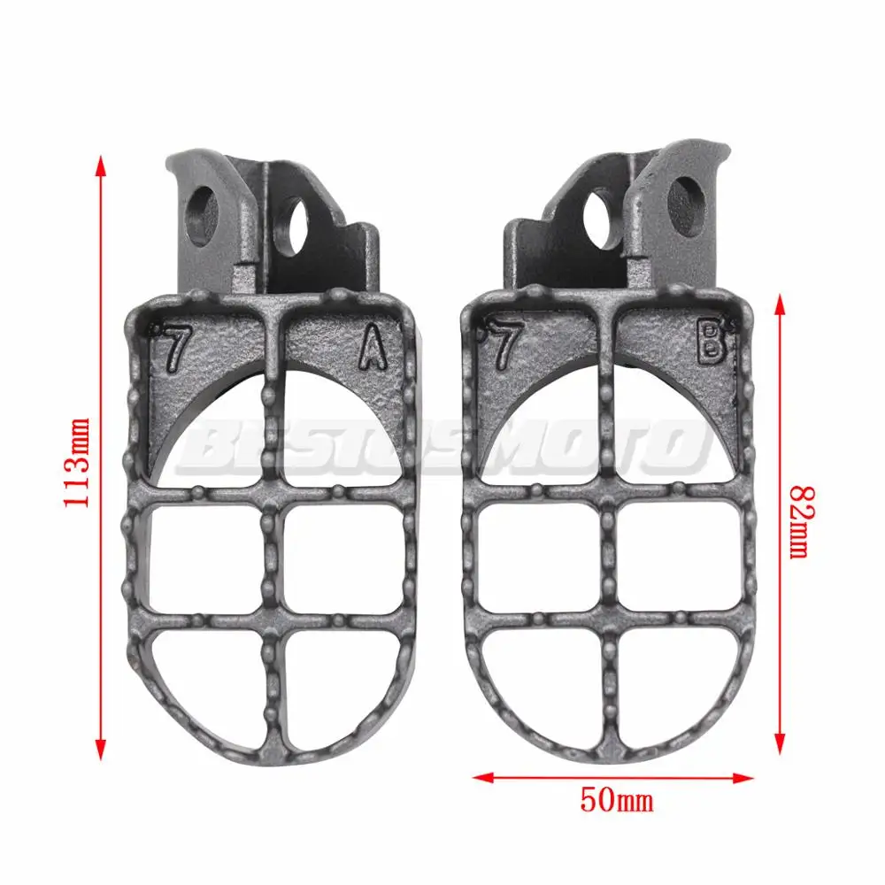 Motorcycle Motocross Footrests Foot Pegs For Suzuki DR 250 350 650 DR250 DR350 1990-1995 DR650SE 1996-1997