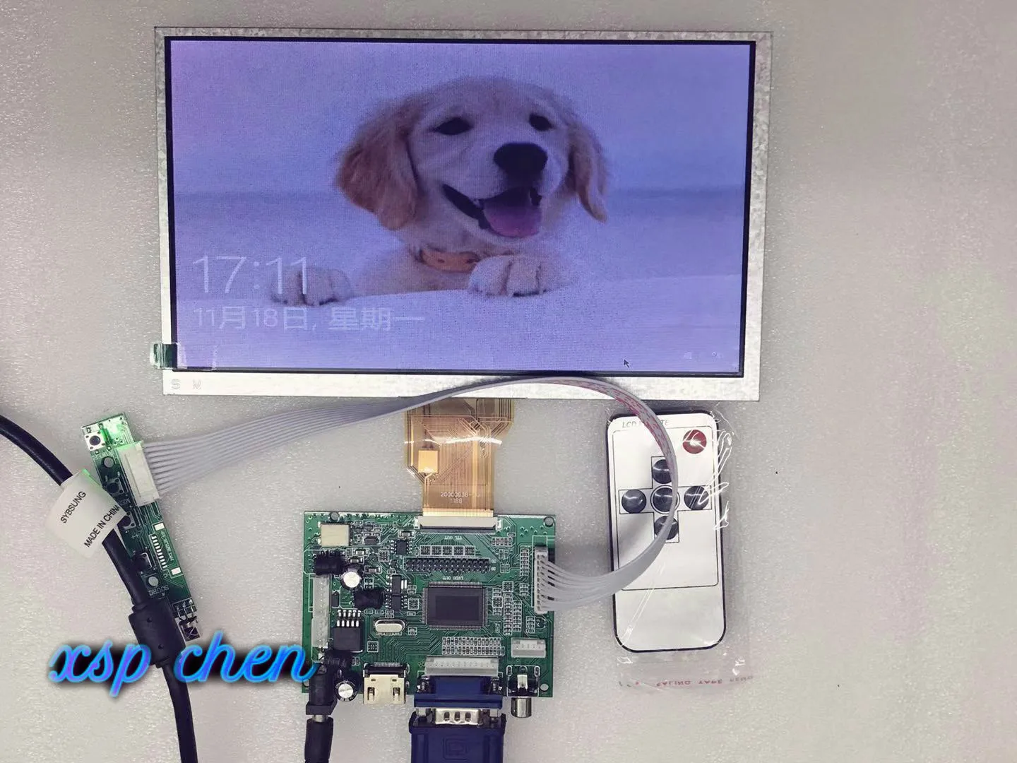 LCD TTL LVDS Controller Board HDMI VGA 2AV 50 PIN for AT070TN90 TN92 AT070TN94 Support Automatically Raspberry Pi Driver Board