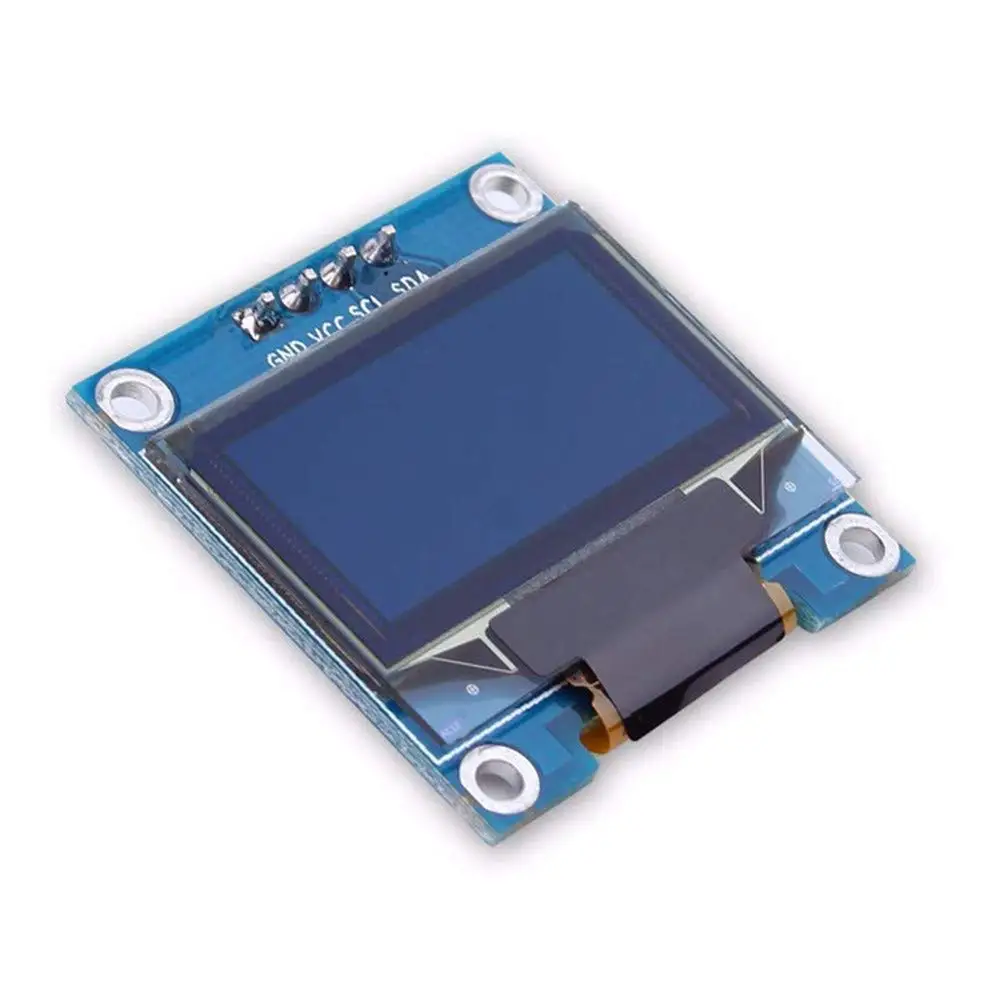 Module Display Oled Voor 126X64 Arduino Blue Iic I2C 4Pins Voor Communiceren 0.96 "Lcd-scherm Board oled Blauw Voor Gnd Vcc Scl Sda