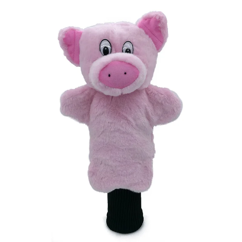 Little Pig Golf Fairway Woods Headcover Golf Hybrid Cover Cartoon Animal Sporting Goods Mascot Novelty Cute Gift