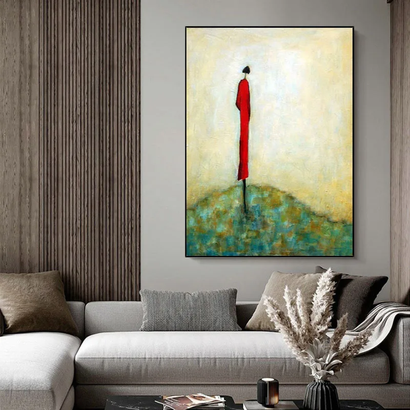 

Новое поступление, ручная роспись, высокое качество, абстрактная ретро-фигурка, картина маслом на холсте, настенная живопись для леди, украшение для гостиной