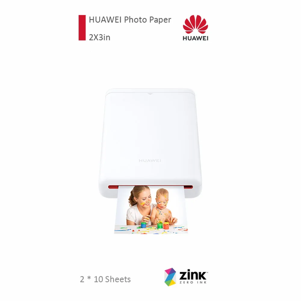 Original Huawei pocket Photo Printer Paper Print Papers 20 sheets in 1 pack ZINK Pocket Paper for HUAWEI Photo Printer cv80