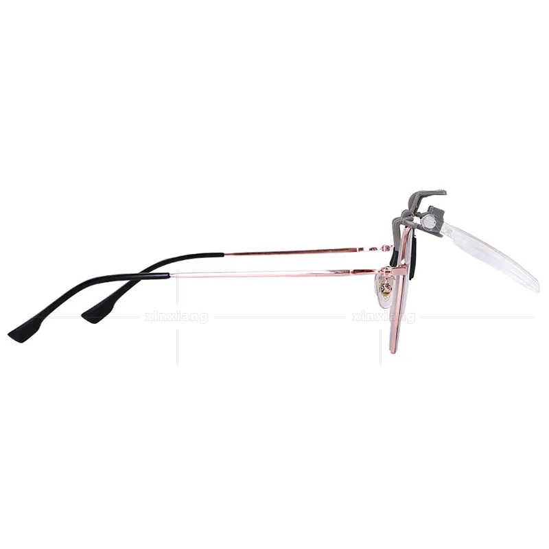 2x Magnifier Glass Magnifying Glasses with Clip For Clip On Flip Up Spectacles Magnification Magnifier, Clip On Eyeglass Loupe