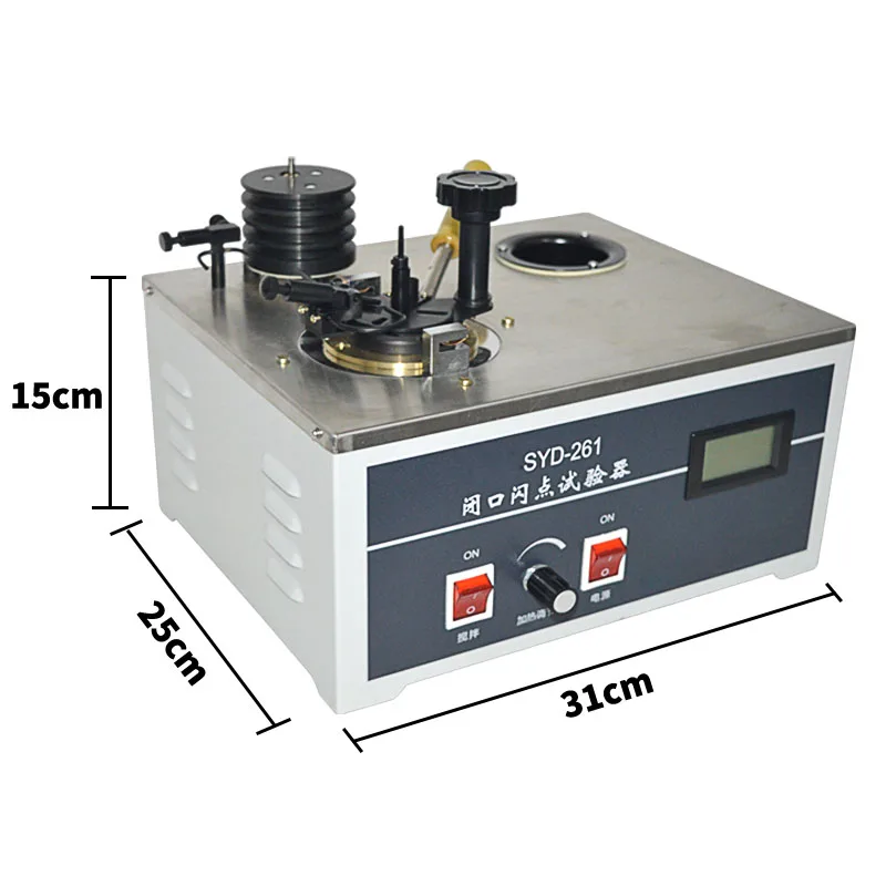 1 قطعة 220V سطح المكتب نوع مغلقة فلاش نقطة اختبار SYD-261 Pensky مارتنز البترول مغلقة كوب تستر نقطة الوميض