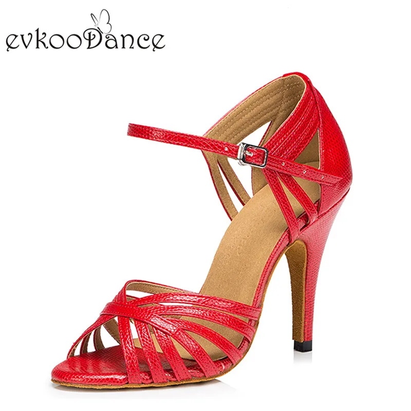 Evkoodance-zapatos de práctica Latina para mujer, calzado dorado con tacón alto de 8,5 cm, para baile de salón y Salsa latina, envío gratis