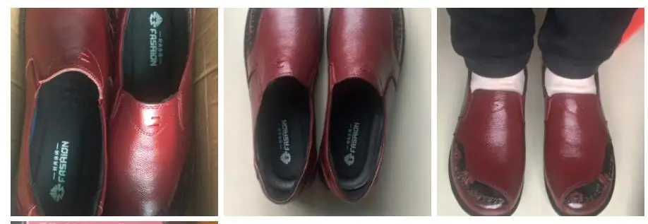 Echt leder Ballerinas Schuhe Frauen Vintage Luxus hochwertige Slipper Damen Mokassins lässig elegante Damen breite Schuhe – Detail 8