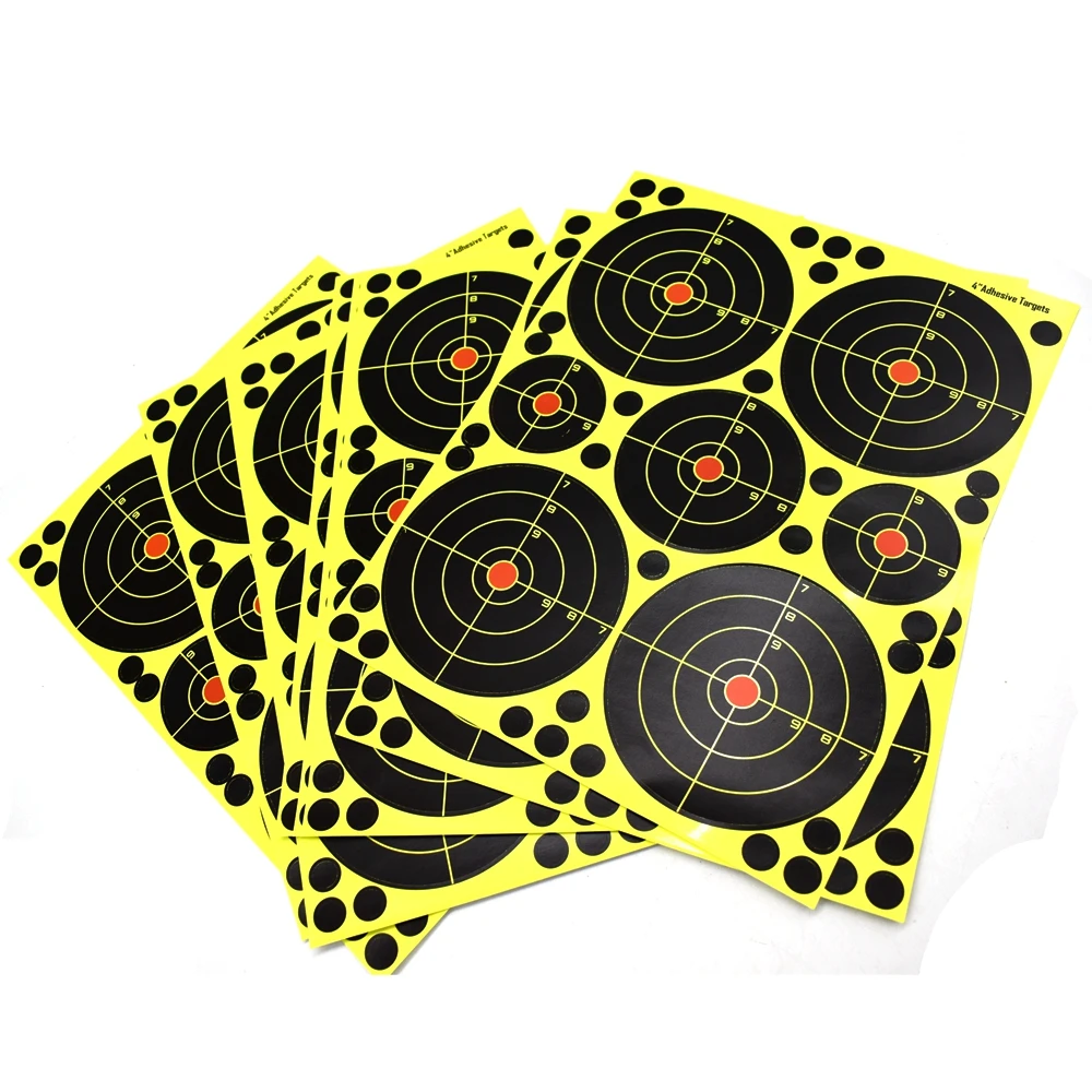 

10pcs Splatterburst Targets 4 inch Adhesive Stick Splatter Shooting Targets Gun Rifle Pistol Airsoft BB Gun Pellet Gun Target