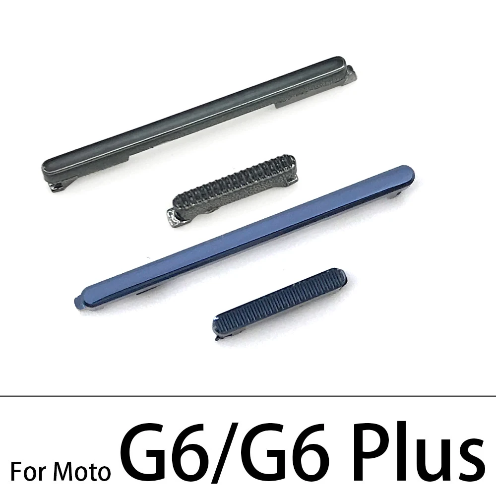 New For Moto G4 G6 G7 G8 Plus Play Side Volume Button + Power ON / OFF Buttton Key Set Replacement Parts