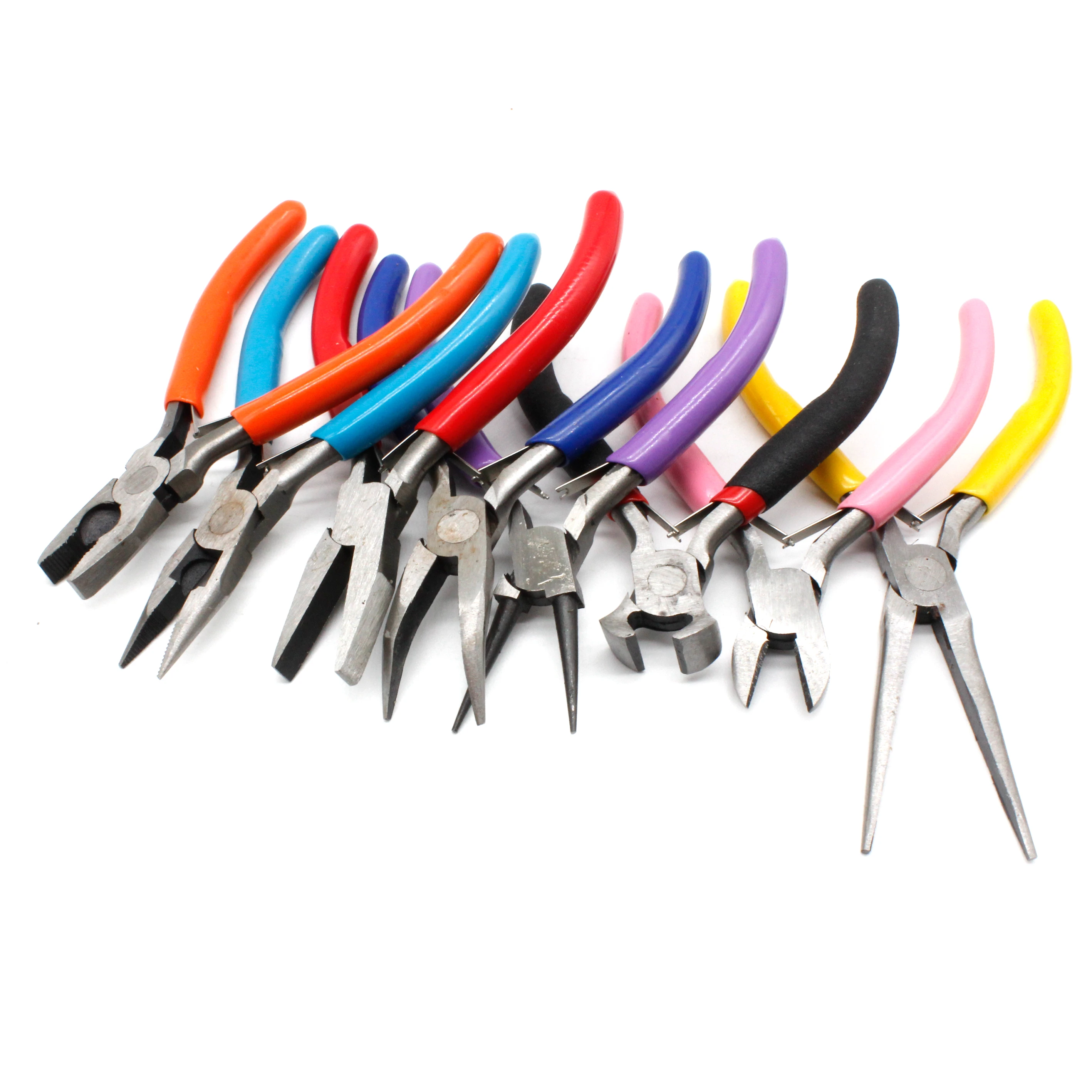 

8PCS Jewelry Pliers Kit 4 Inch Long Needle Round Nose Cutting Wire Pliers Jeweler Handmade Diy Tools