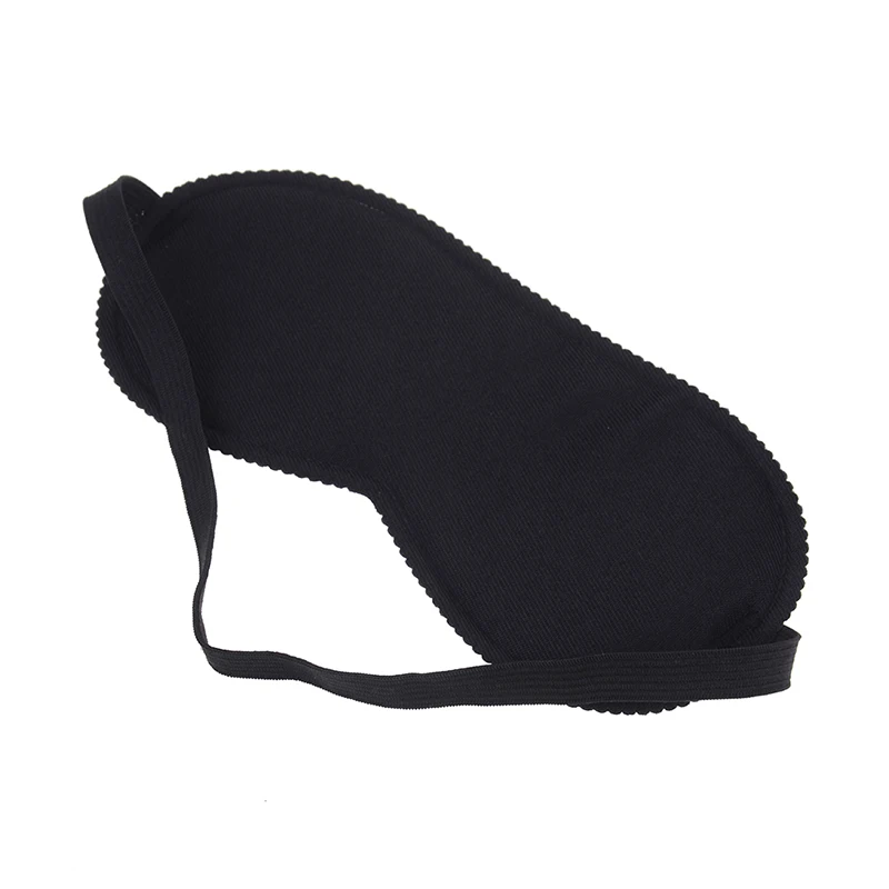 Maschera per gli occhi morbida portatile copertura per ombretto per dormire veloce nera maschere per gli occhi ombra Patch donna uomo benda da viaggio Sleepmasker