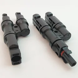 Connector 1 Pair Solar PV Multi Parallel Branch Connectors pv module panel connector Male & Female Solar Energy Adapter