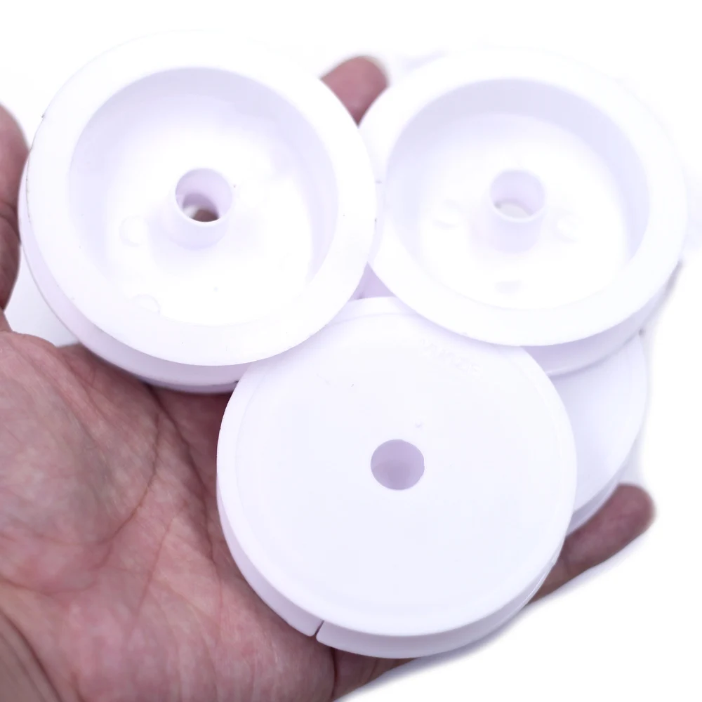 10 pezzi bobine per perline filo filo filo bianco rotondo vuoto plastica fai da te trovare 7cm di diametro.(2 6/8 \