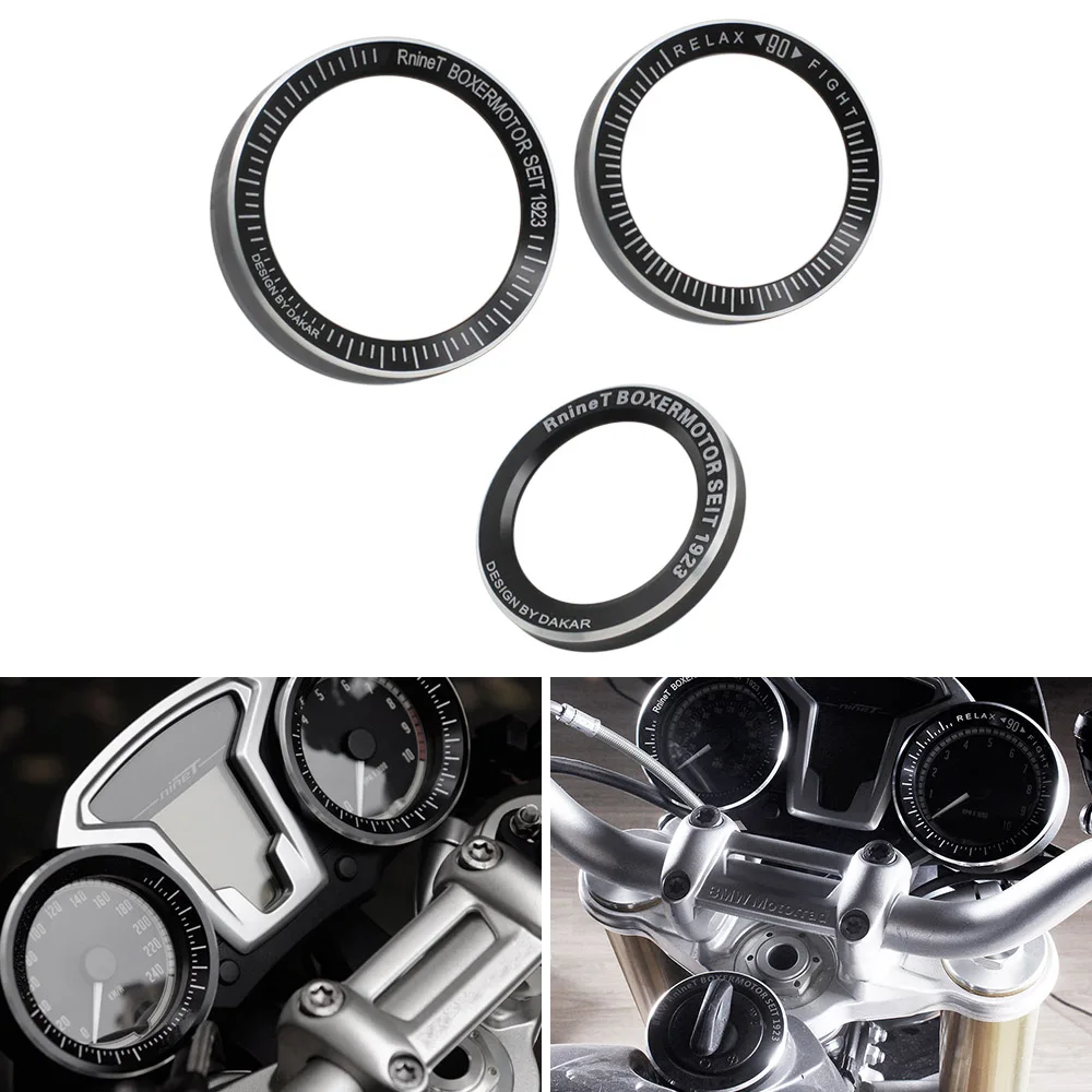 

For BMW R Nine T R9T 2016 2017 2018 2019 CNC Aluminum Motorcycle Speedometer Bezel Gauge Ring Tachometer Trim Cover