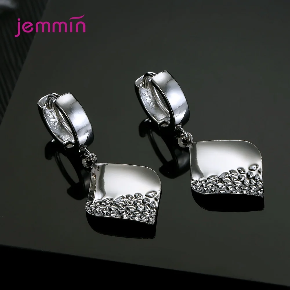 Good Quality 925 Sterling Silver  Diamond Earrings For Women Wedding Engagement Party Jewelry Cheap Price Dangle Earrings