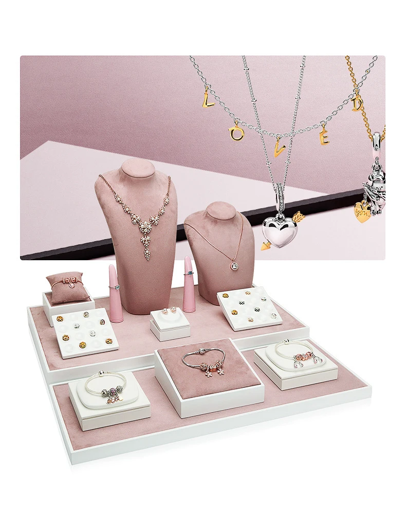 Jewelry Display Stand Set Shooting Stall Props Necklace Bracelet Display Table Paint Jewelry Display Table