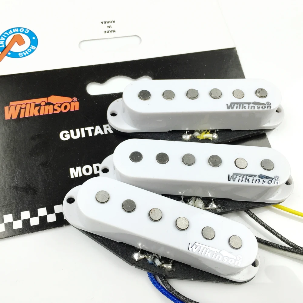 Wilkinson 60\'s WVS Alnico V Single Coil Guitar Pickups Black Electric Guitar Pickups For ST Guitar Made In Korea