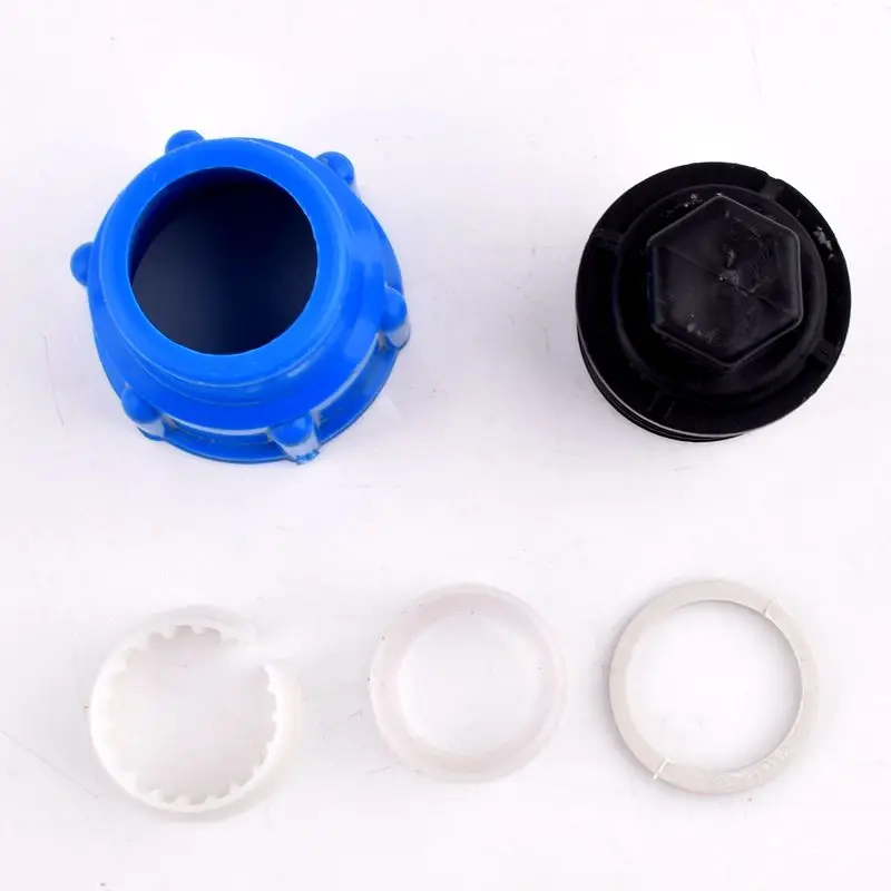 1PC 1/2-2in PE Quick Connect Round Tube Inserts End Caps 20-63mm Farm Garden Watering Irrigation System Hard Tube End Plug Joint