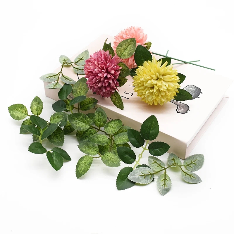 

20pcs Silk leaf wedding decorative flowers wall home decoration accessories Rose leaves artificial plants scrapbooking flowers