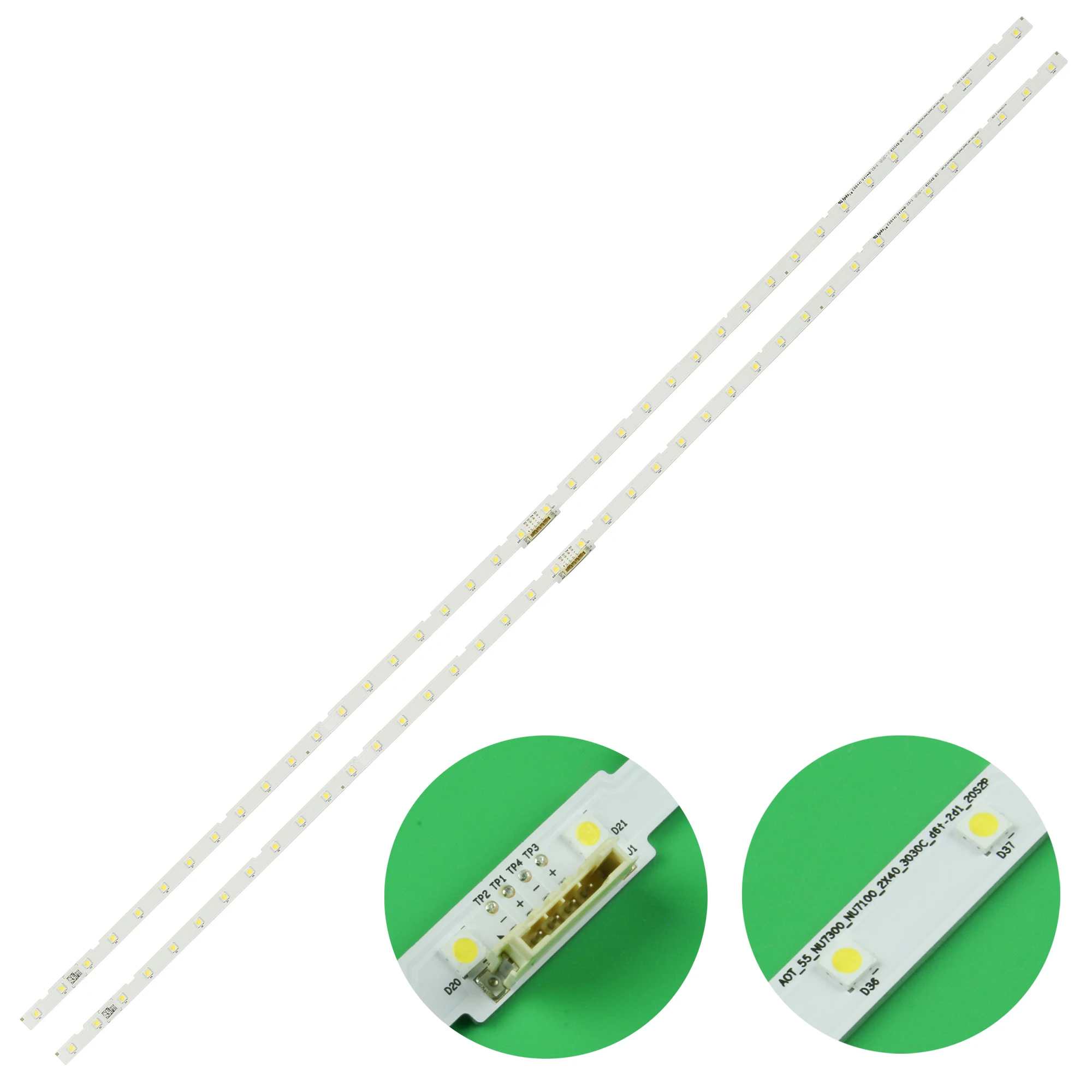 

2pcs/Kit LED Strip For SAMSUNG UE55NU7400 HG55EJ690 UN55NU7100 CY-CN055HGLV2H BN96 45913A L1 NU7.1/7.3 E5 CDM S20(2) LM41-00613A