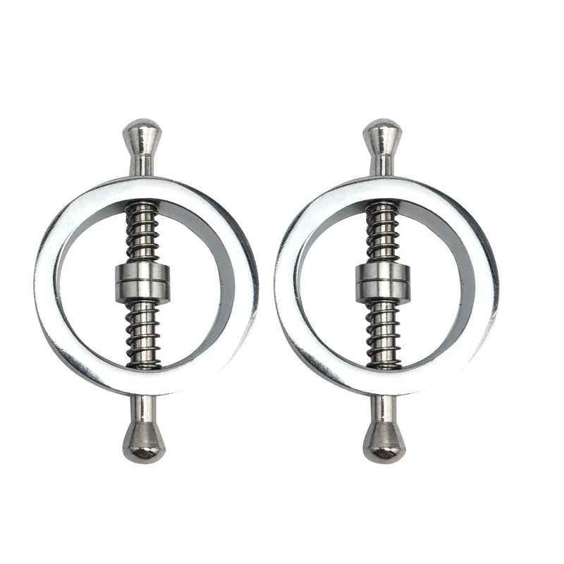 Metal nipple clips Stimulator Female breast nipple Clamps Bondage Restraints Flirting Teasing women sex toy slave Couple play