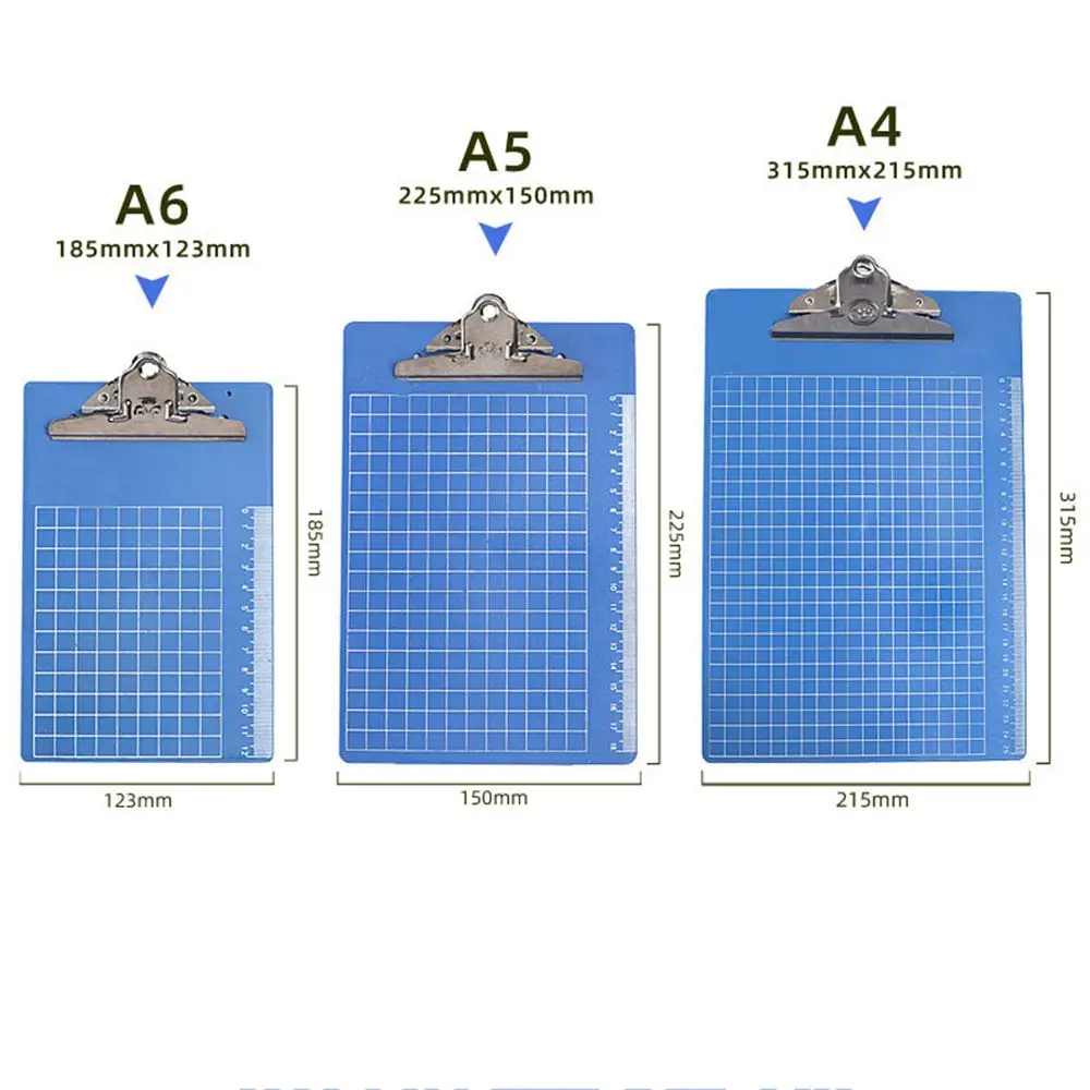 1PC A4/A5/A6 Clipboard Writing Board Clip File Organizer Paper Ticket Storage File Folder Collect Book School Supplies
