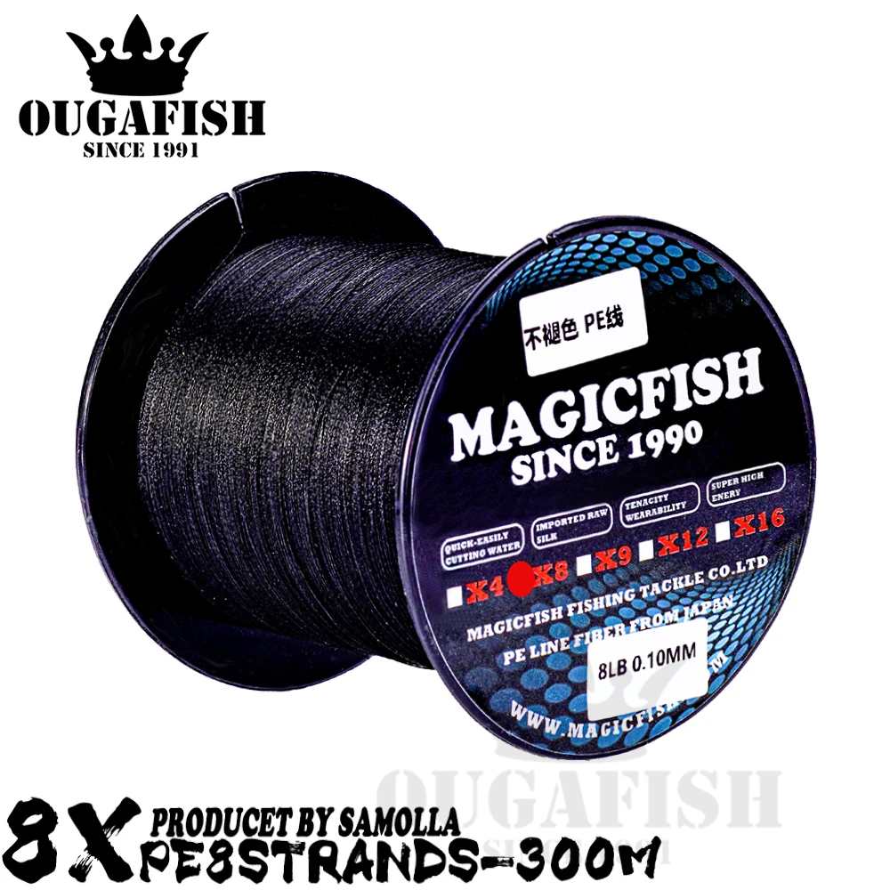 

2022 8X Fishing Line Linha Multifilamento Pe Trenzado Braided 300M 8 Strands Accesorie De Peche A La Carpe Linha De Hilo Trenzde