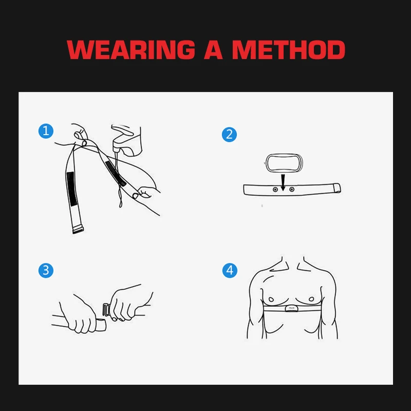 ThinkRider Heart Rate Monitor Chest Strap ANT+ Fitness Sensor Compatible Belt Wahoo Polar Garmin Connected Cycl