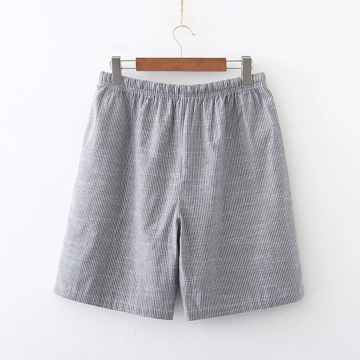 2024 Summer Men 100% Cotton Sleep Bottoms Male Top Quality Night Shorts Sleepwear Men Casual Simple Half Pants Beach Shorts