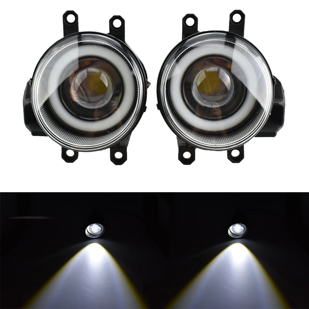 Fog Lights headlight For Toyota Corolla 2014 2015 2016 foglights headlights Angel eye fog light for corolla Fog lamps DRL foglig