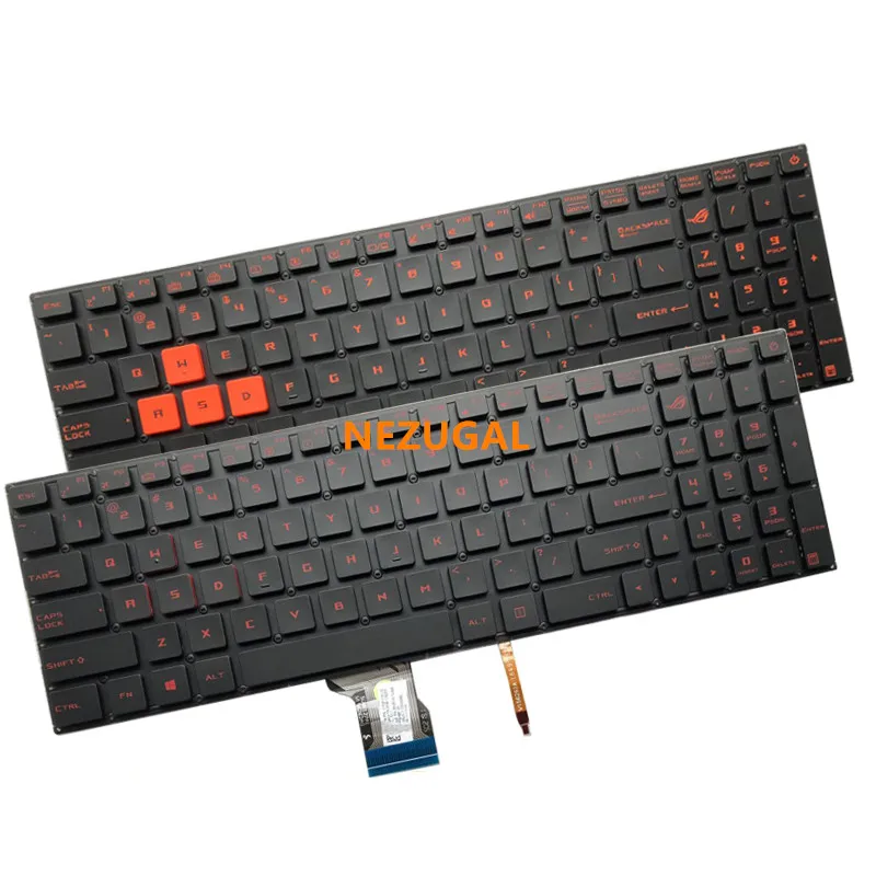 US laptop backlit Keyboard for ASUS GL502 GL502V GL502VT GL502VS GL502VM GL502VY US BACKLIT Standard English Layout