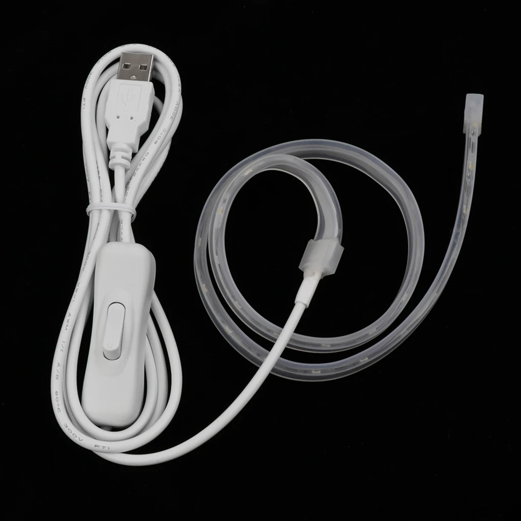 Lâmpada de led para saxofone, 50cm, ferramenta de reparo de flauta, saxofone, clarinete, com conector usb