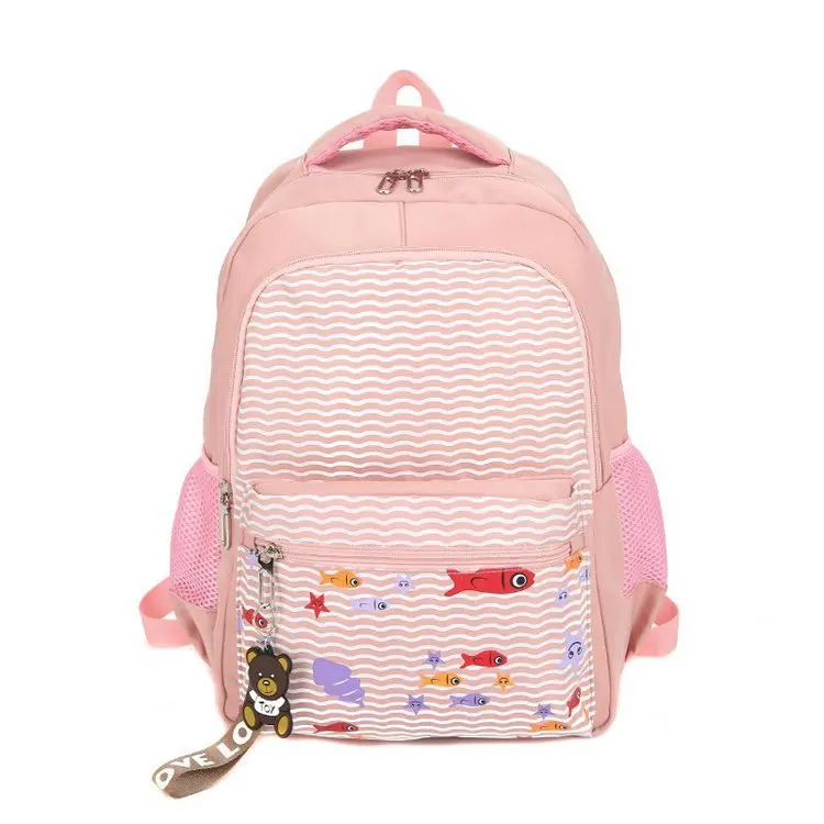 Schoolbag boys and girls offload five shoulders children three to six boys four ridge protection light