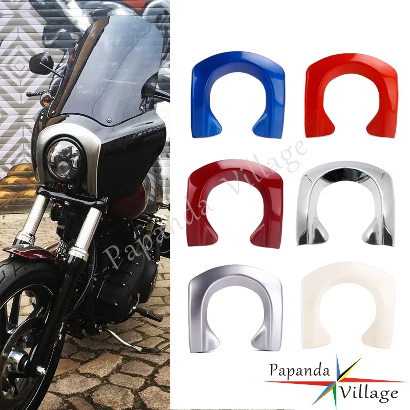 For Harley Dyna Street Bob FXDXT FXDWG Motorcycle Front Fairing 6 Colors Bezel Trim Headlight Mask Surround Decoration Trim