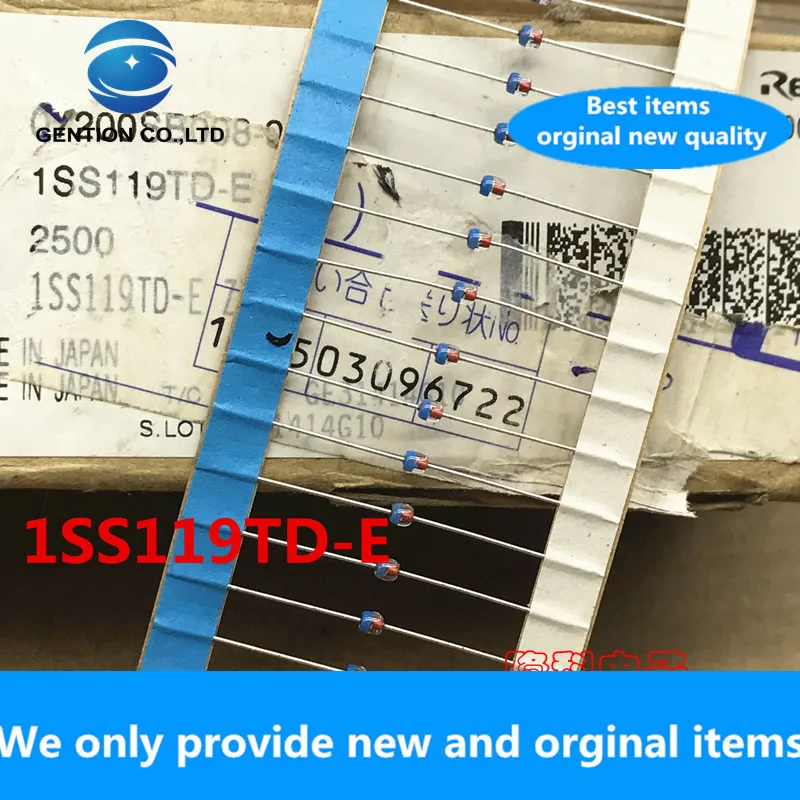 30PCS 100% New original 1SS119TD-E diode ISS119TD high-speed switch Japan imported braid 26mm DO-34 original